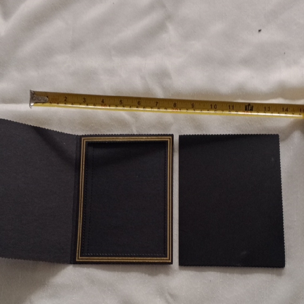 Vintage Black and Gold Picture Frame Elegant Accent